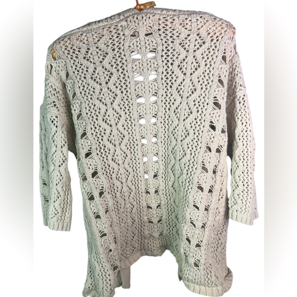 Lucky Brand Thick Cream Knit Cable Sweater perfect for spring, summer - Picture 3 of 11